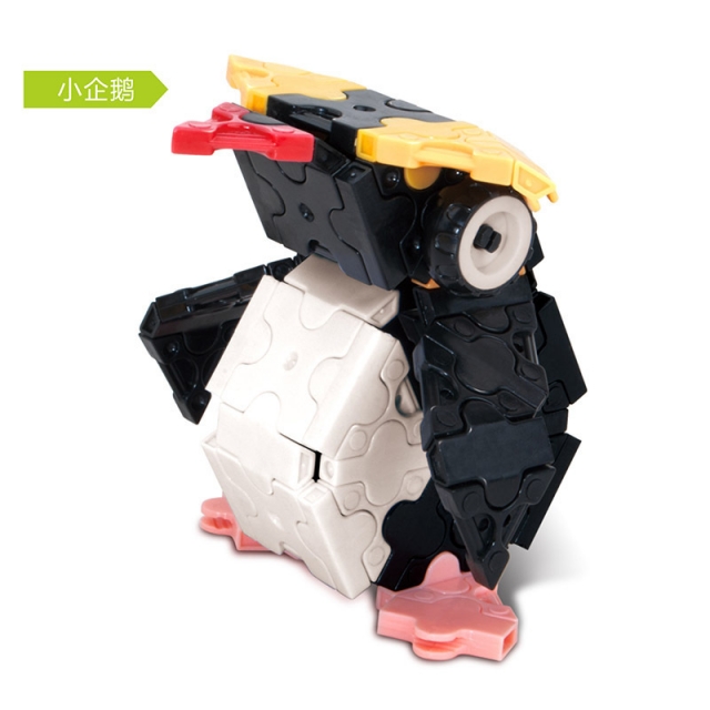 厂家直销三只企鹅组合创意款3D积木益智玩具儿童礼品亲子游戏教具