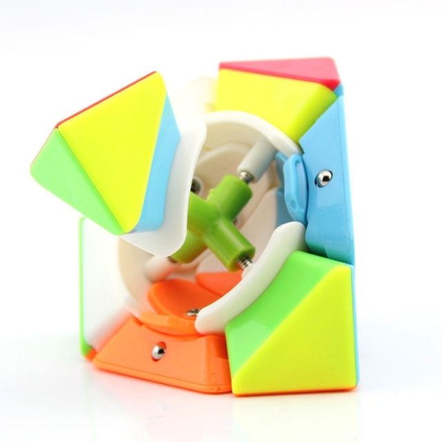 奇艺启程斜转S魔方彩色 异形魔方益智趣味创意儿童玩具一件代发