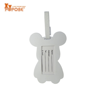 POPOBE正版暴力熊 5寸吸塑行李牌 风采 托运牌 高尔夫配件 个性