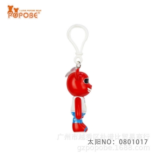 POPOBE正版暴力熊 3寸钥匙扣 太阳 PVC 情侣 挂饰 Q版