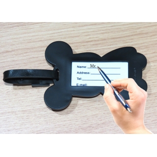 正版POPOBE熊 5寸吸塑行李牌 一生女 高尔夫球包牌 防丢失常用