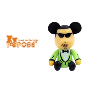 POPOBE正版暴力熊 2寸防尘塞净公仔 江南绿 高尔夫配件 帽夹 球标