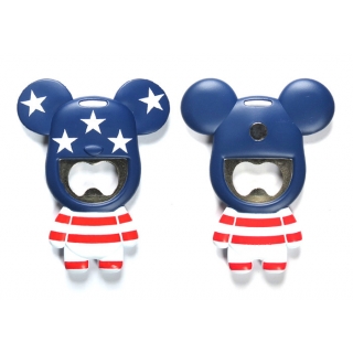 POPOBE正版暴力熊 5寸开瓶器 美旗 创意 家居 冰箱贴 装饰 个性