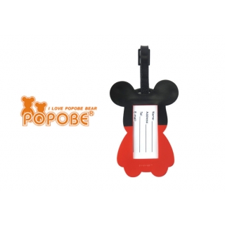 POPOBE正版暴力熊 5寸吸塑行李牌 德旗 高尔夫球包牌 防丢失