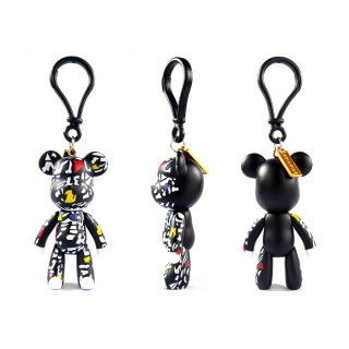 POPOBE正版暴力熊 3寸钥匙扣 U10 PVC 斑点 纹路 简单 礼品