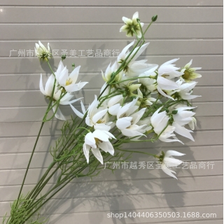 仿真花9头新娘花波斯菊 拍照道具新款婚庆花束把束花特价批发