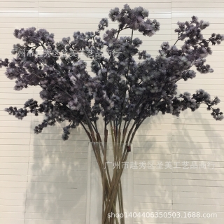 假花厂家直销仿真植物迎客松塑料仿真松枝新中式花艺设计崖柏叶