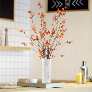 仿真秋叶花束摆件新中式绿植客厅餐桌摆设树枝室内软装塑料花批发