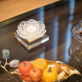 天然石膏烛台饰品 烛光北欧浪漫轻奢 咖啡厅餐厅餐桌茶几中式禅意