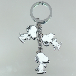 卡通挂件创意SNOOPY史努比查理布朗糊涂塔克金属钥匙扣车挂钥匙圈