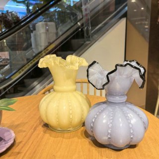 复古琉璃花瓶摆件法式手工插花鲜花浪漫轻奢高级装饰