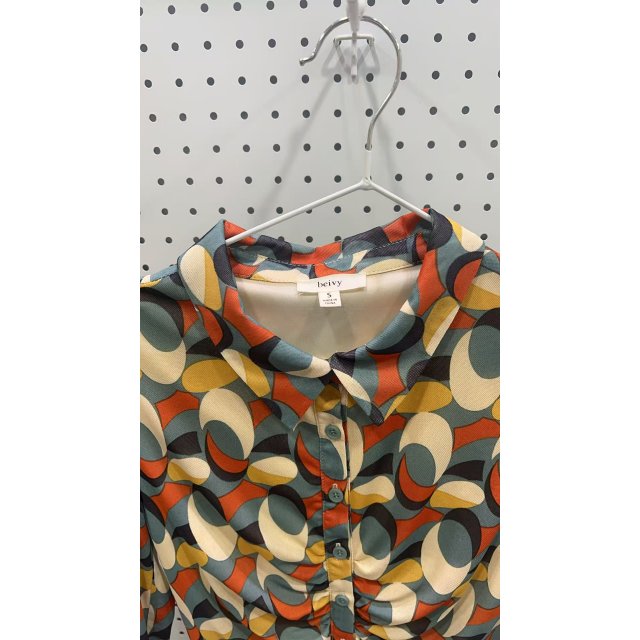 [自营品牌] 针织连衣裙印花衬衫裙T恤裙