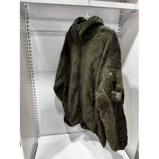 户外保暖抓绒连帽外套