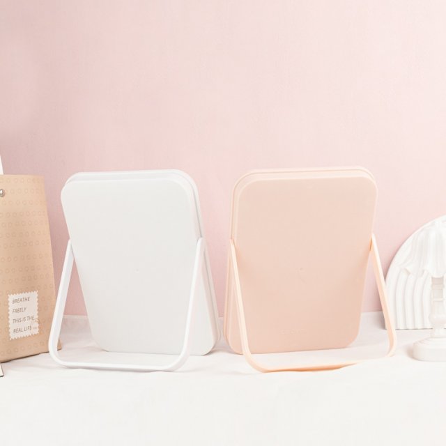 [胜雅] ins风多巴胺颜色化妆镜宿舍桌面折叠便携台镜家用办公室轻便台镜