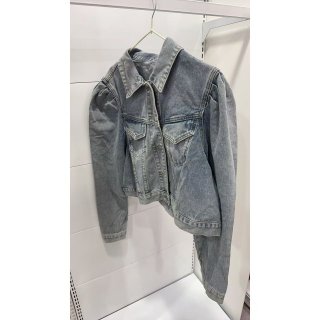 复古扣钮牛仔外套