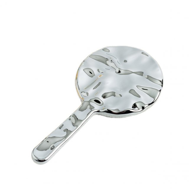 [胜雅] ins风水波纹便携式化妆镜上班族学生通用居家手持高清镜面