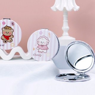 动物的甜品时间 便携口袋化妆镜