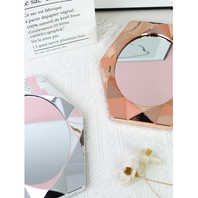 [胜雅] ins风网红镜子卧室梳妆台女生化妆镜补妆镜折叠镜学生宿舍台镜