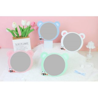 ins 风萌趣高颜值桌面镜子金属台镜宿舍台镜可悬挂浴室镜子化妆镜