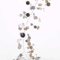 亚克力仿水晶成品门帘隔断玄关屏风 风水窗帘银片闪片塑料珠帘A5200643-silver