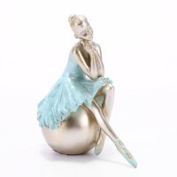 新房装饰树脂芭蕾娃娃女孩舞蹈人物艺术纪念品汽车摆件小礼品V422-1