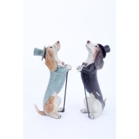 美式乡村绅士管家狗别墅会所摆件高级软装工艺品92886、92886-1