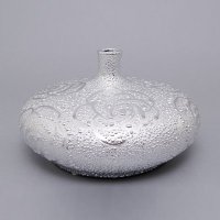 玫瑰银色电镀花瓶花盆瓷器结婚庆礼物装饰工艺品陶瓷花瓶摆件CP-H022