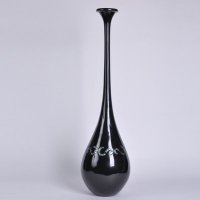 时尚简约现代风格特别定制款黑色树脂花器VA10326F