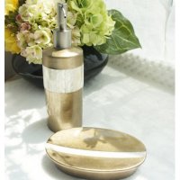 美国进口/漆器/洗手液瓶水杯香皂盒套件/浴室用品摆件/贴白贝