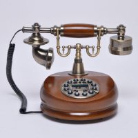 新品实木仿古电话机欧式电话机复古电话机家用座机时尚创意电话机505A