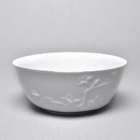 创意骨瓷碗 陶瓷碗 米饭碗 面碗汤碗 空谷玉兰面碗 微波炉餐具KGYL-018