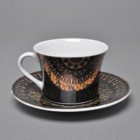 现代欧式约瑟芬系列咖啡杯碟 景德镇高档白色烤花陶瓷杯碟套装TC-14-YSF004