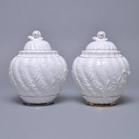 现代中式古典白色陶瓷储物罐 玄关装饰摆件 家居工艺摆设TC-11-Q&Y-005-J