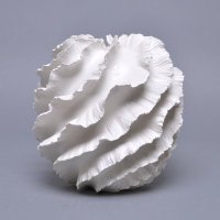 现代摆件家居软装饰品树脂样板房创意白色拉普岩抽象摆件LPY-06-B