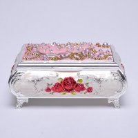 小号三心复古珠宝饰品盒/粉色心形首饰盒/首饰盒收纳好礼品YZ--288