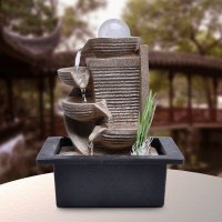 小型喷泉招财风水球流水树脂家居风水摆件工艺品1148077