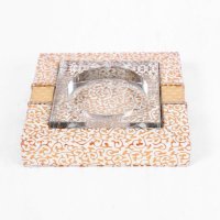 高档环保pu烟灰缸时尚创意欧式中号烟灰缸水晶烟灰缸YPX-YHGM