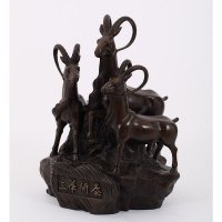 开光纯铜三羊开泰摆件铜三阳开泰摆件礼品 吉祥事业有成LWT-3008-6654A
