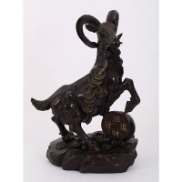 开光纯铜金钱羊摆件家居古典风水工艺品铜羊装饰摆设商务礼品LWT-3007 13198A